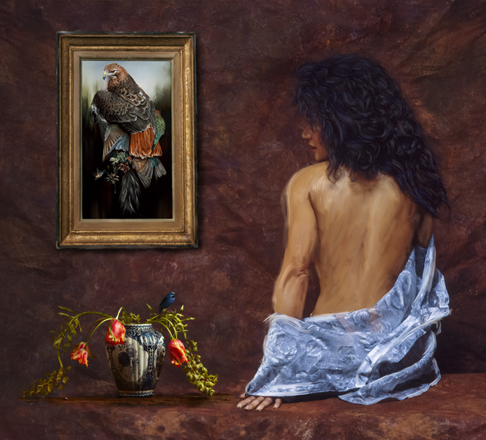 foto della galleria immagini di fausto argomento: Donna con camicetta azzurra